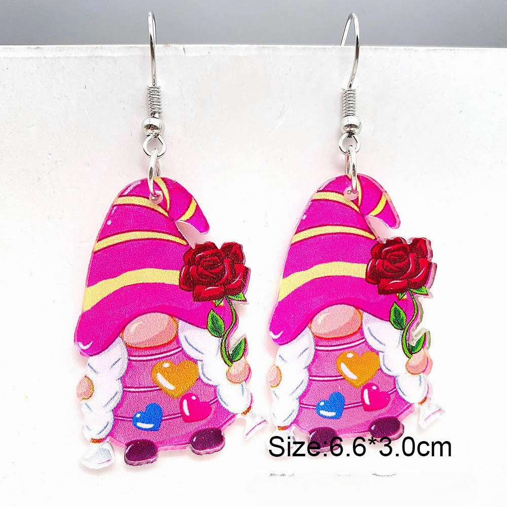 Wholesale Valentine's Day Love Balloon Acrylic Earrings