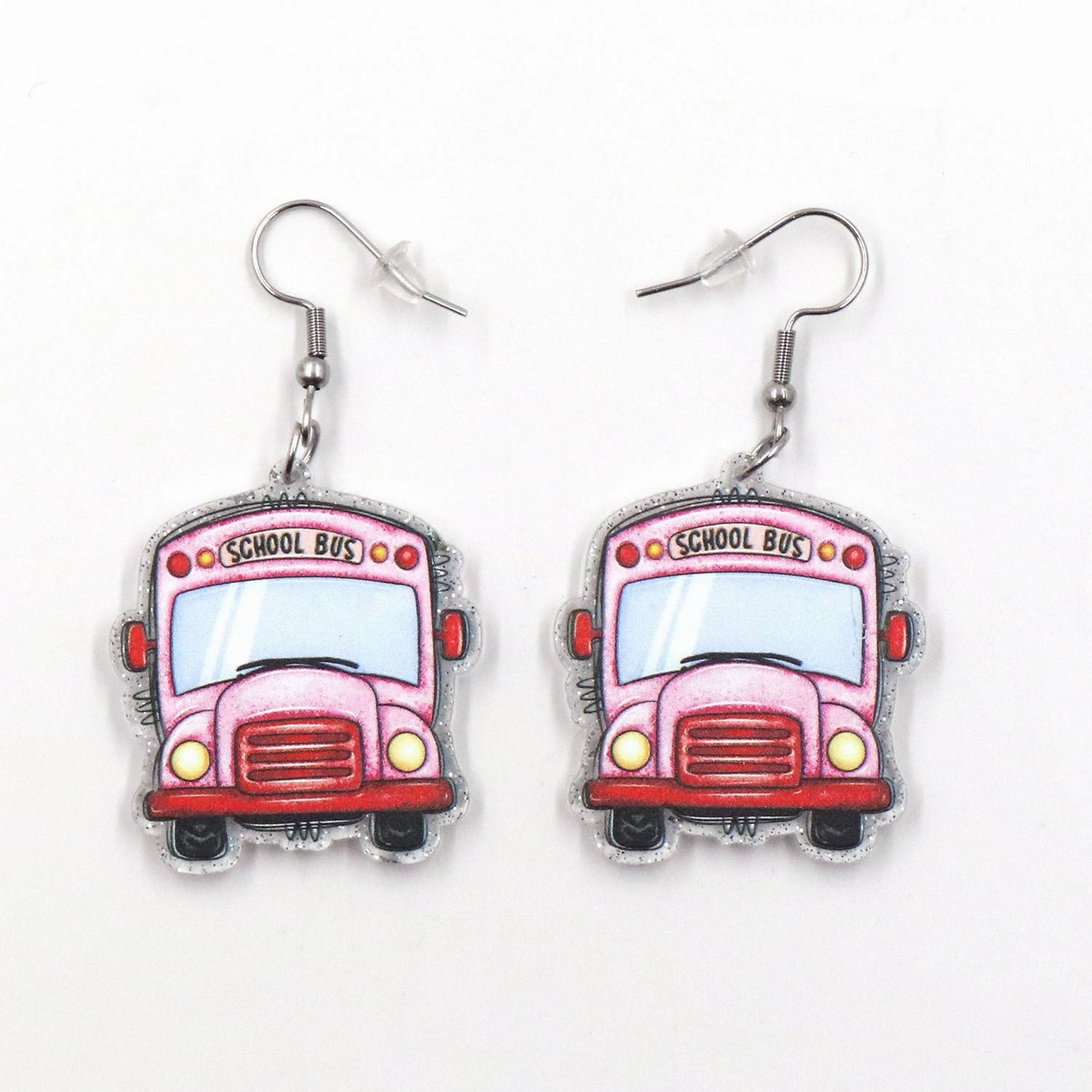 Wholesale Valentine's Day Love Bus Acrylic Earrings