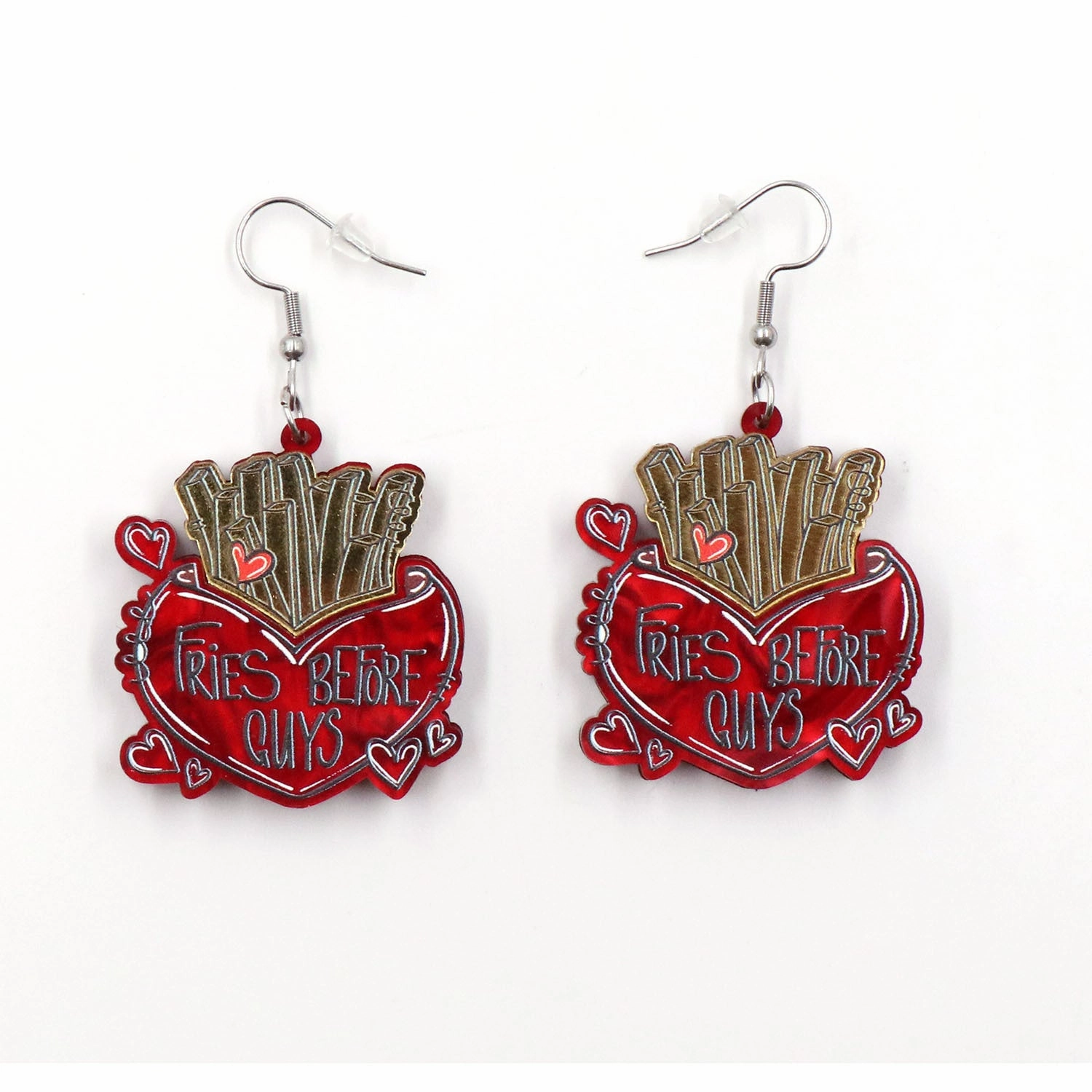 Wholesale Valentine's Day Love Chips Acrylic Earrings