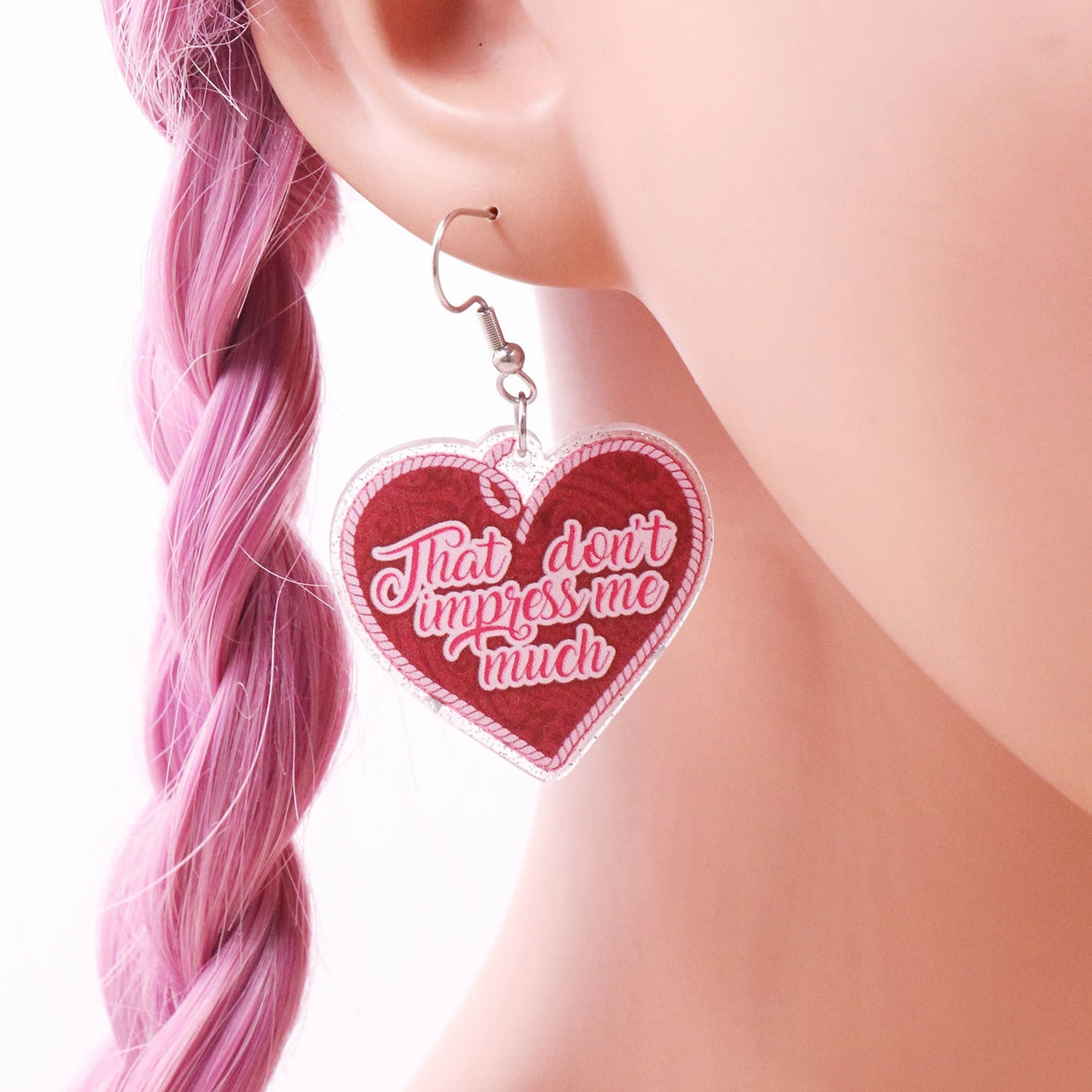 Wholesale Valentine's Day Love Letters Acrylic Earrings