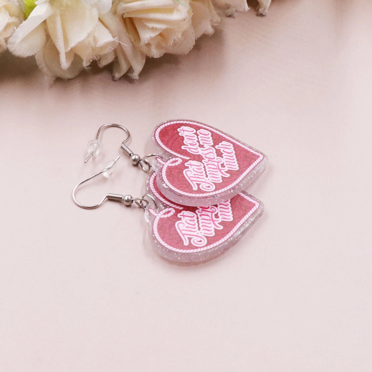Wholesale Valentine's Day Love Letters Acrylic Earrings