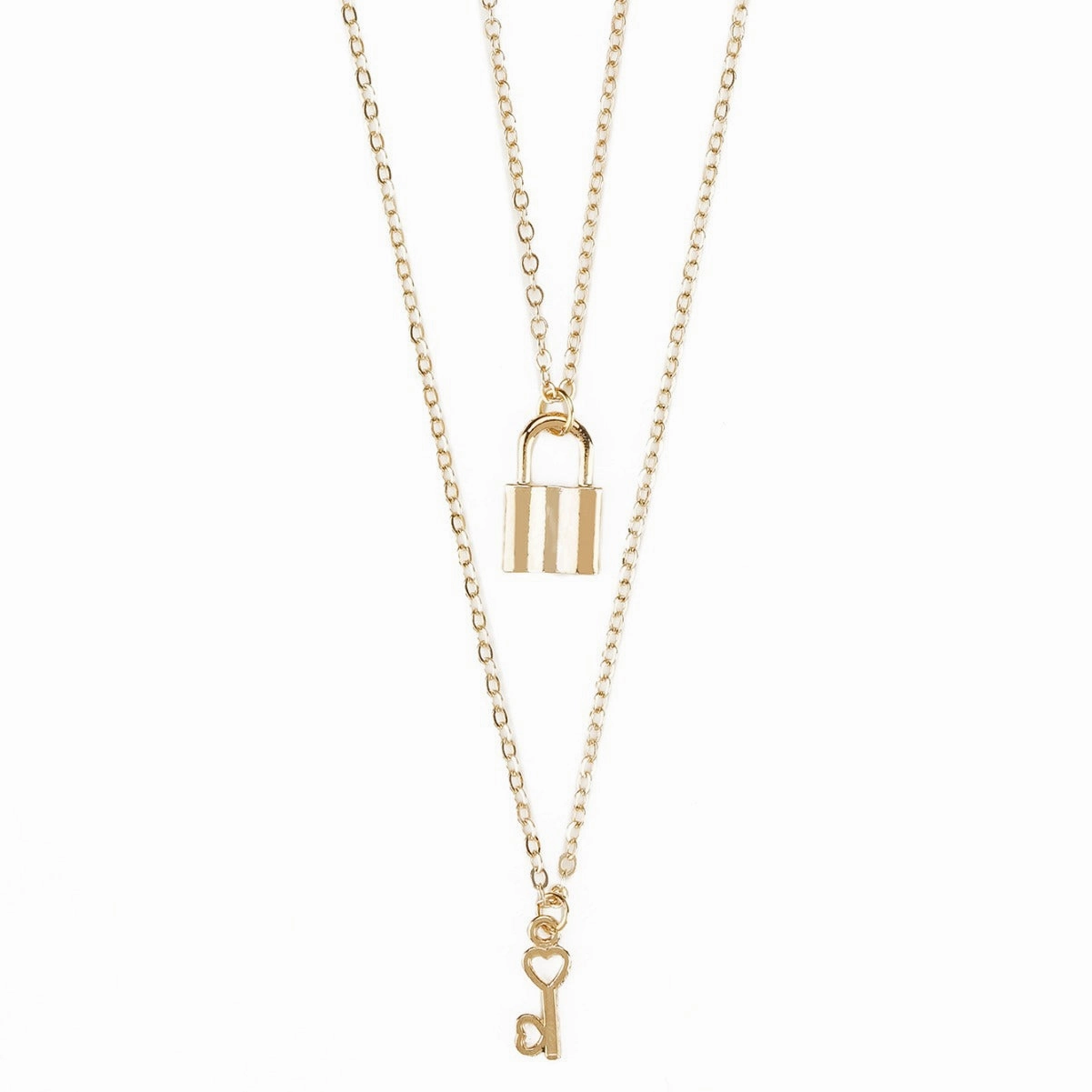 Wholesale Valentine's Day Necklace Lock with Key Women's Necklace Simple Commuter Classic with Card Greetings