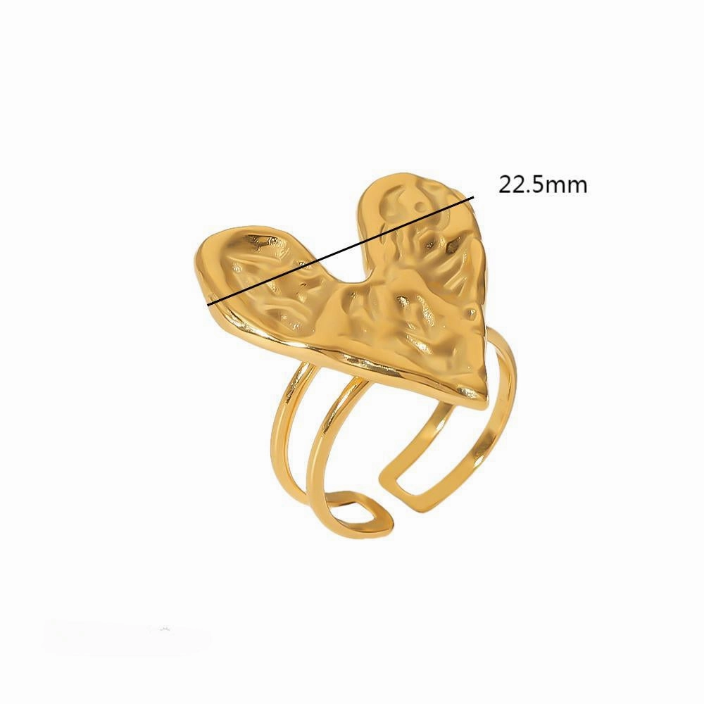 Wholesale Valentine's Day Stainless Steel Lava Love Rings