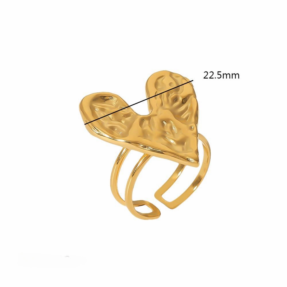 Wholesale Valentine's Day Stainless Steel Lava Love Rings