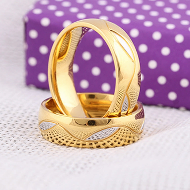 Wholesale Valentine's Day Titanium Steel Micro Inlaid Leaf Rings