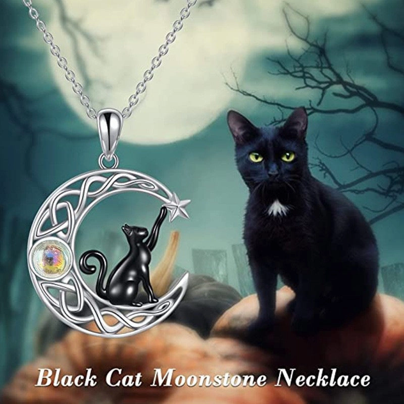 Wholesale Versatile Cat Light Luxury Moonstone High-end Necklace