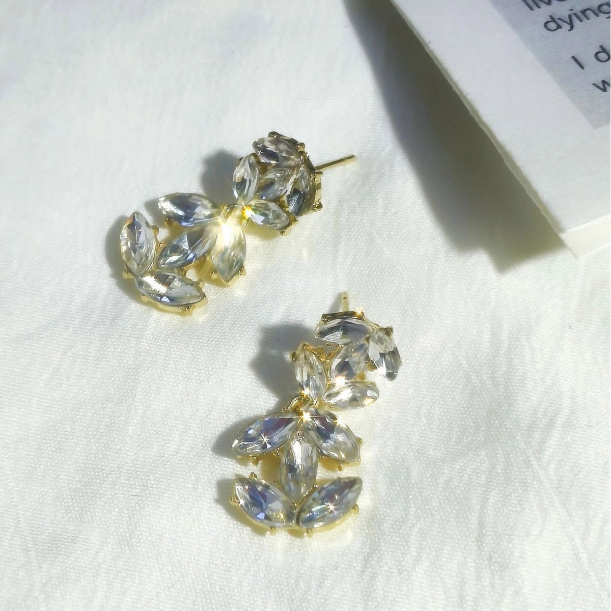 Wholesale Versatile Fashion Zircon Letter Earrings