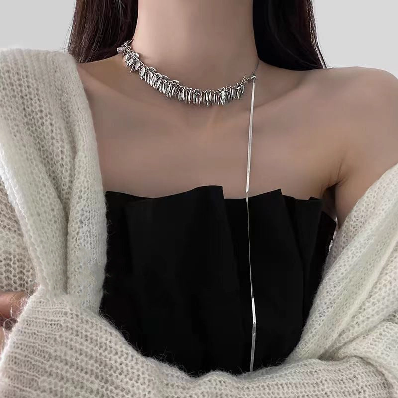 Wholesale Versatile Wheat Ears of Sequins Can Pull The Clavicle Chain of Light Luxury, Simple Temperament