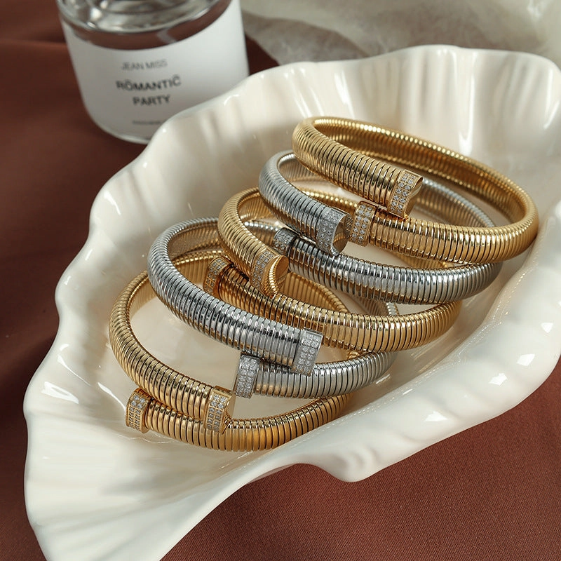 Wholesale Vertical Stripe Open Wide Cross Bracelet