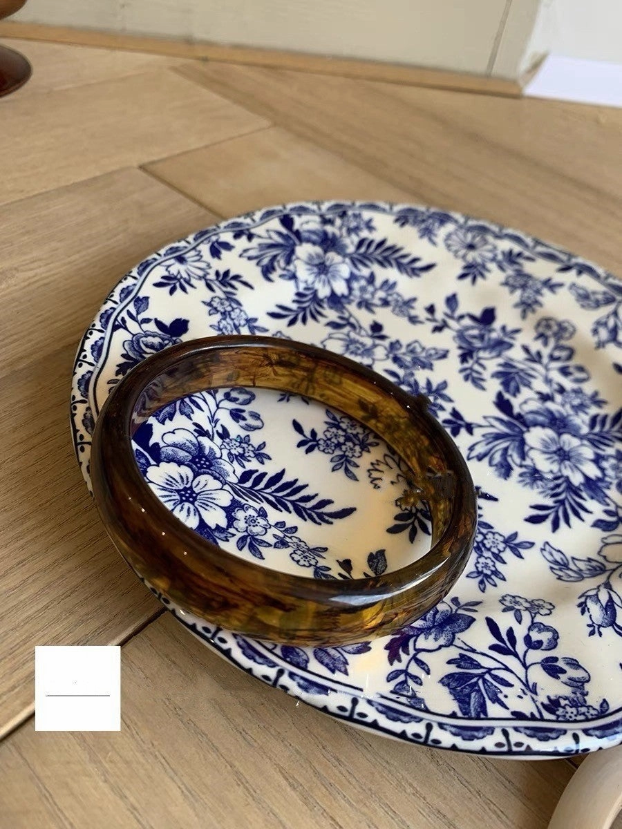 Wholesale Vintage Acrylic Geometric Irregular Ring Resin Bracelet