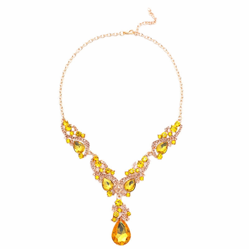 Wholesale Vintage Alloy Electroplating Jewelry Exaggerated Earrings Necklace