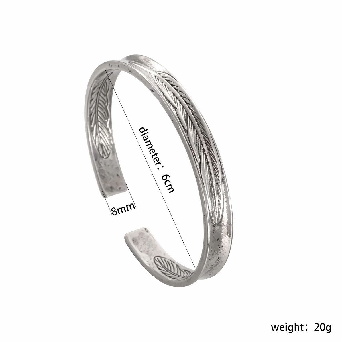 Wholesale Vintage Alloy Fashion Feather Bracelet