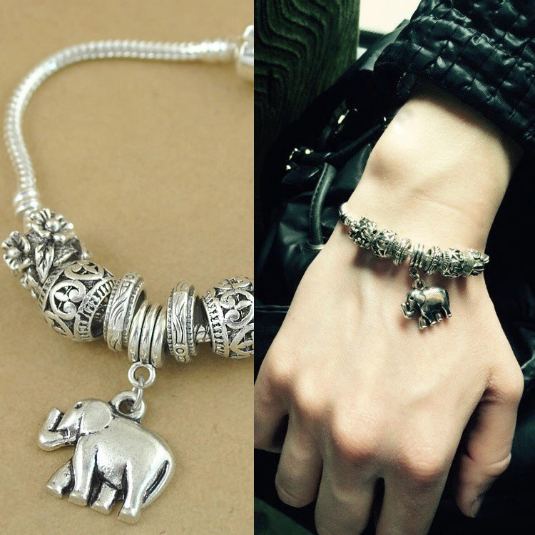Wholesale Vintage Antique Silver Coin Tassel Bracelet