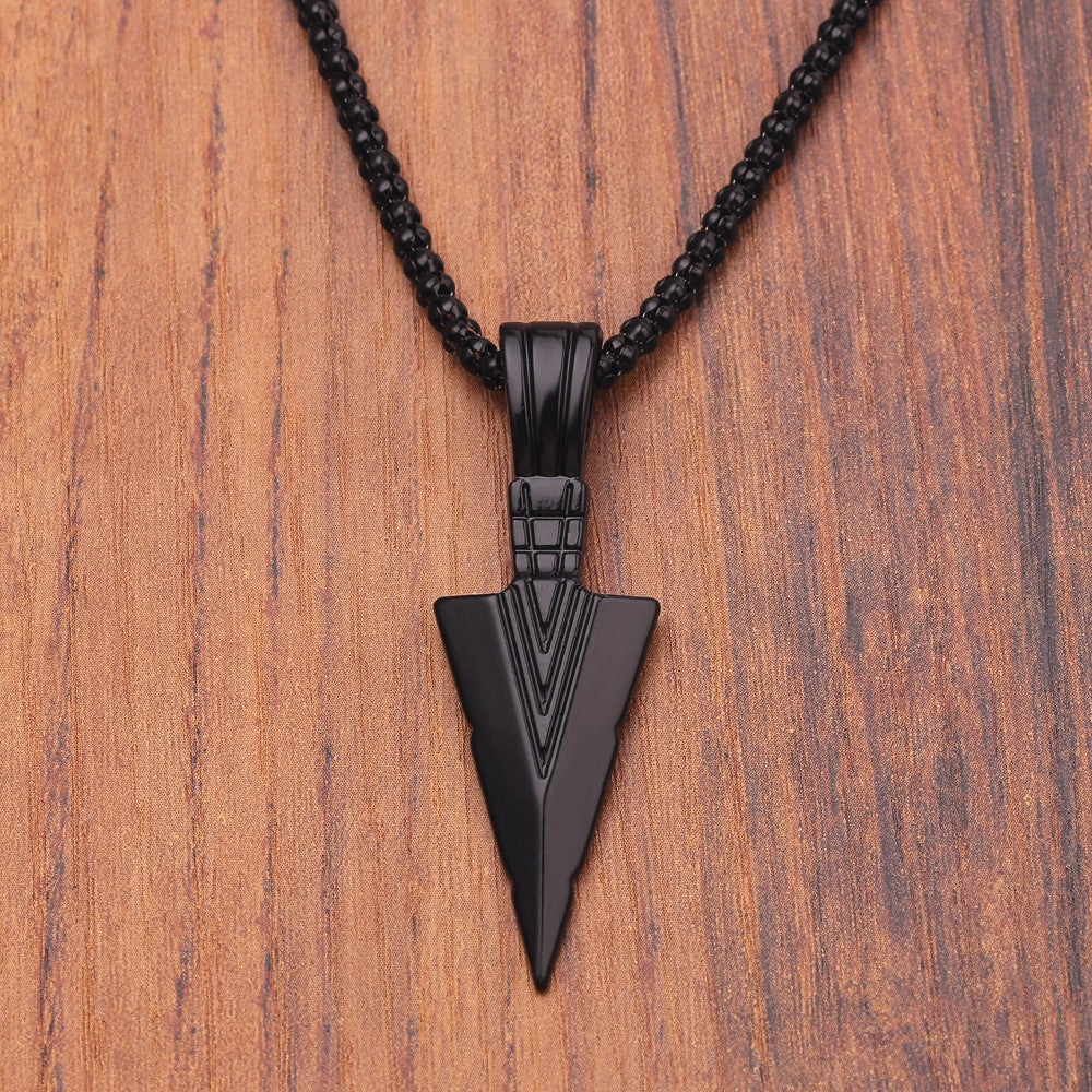 Wholesale Vintage Arrow Pendant with Alloy Necklace for Men