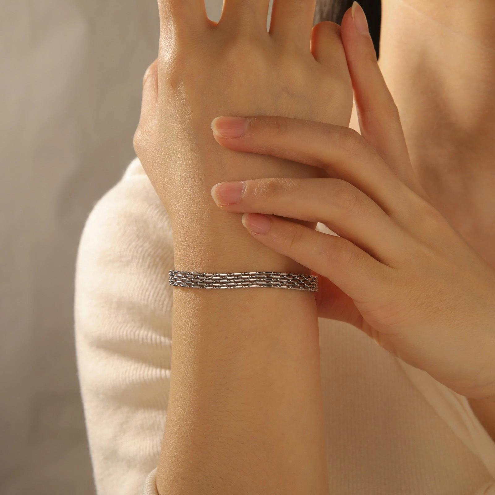 Wholesale Vintage Basque Stainless Steel Bracelet