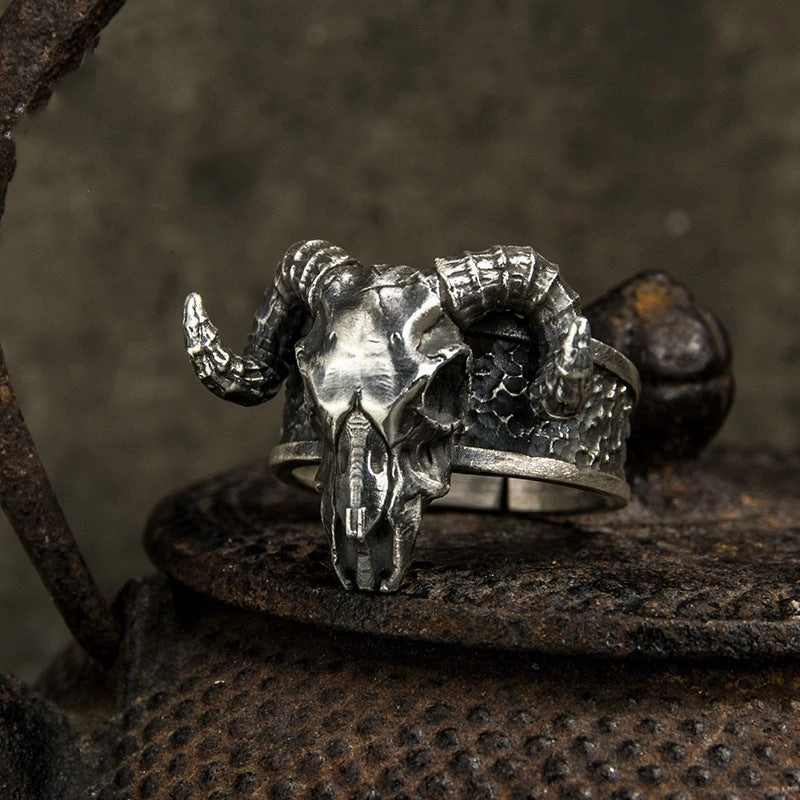 Wholesale Vintage Black Goat Open Ring