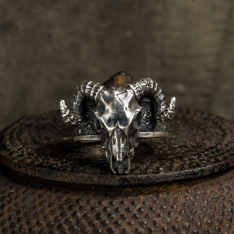 Wholesale Vintage Black Goat Open Ring