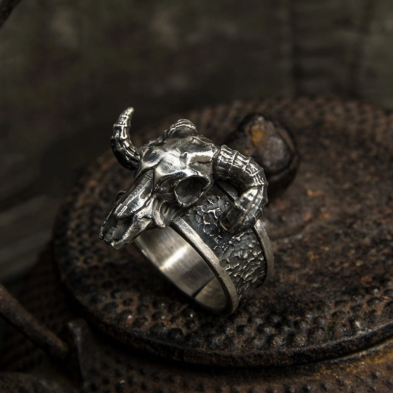 Wholesale Vintage Black Goat Open Ring