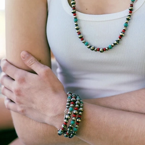 Wholesale Vintage Bohemian Heart Beaded Bracelet