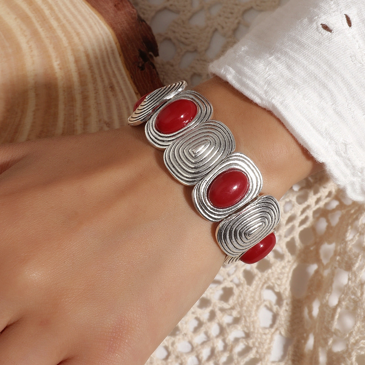 Wholesale Vintage Bohemian Turquoise Ethnic Style Bracelet