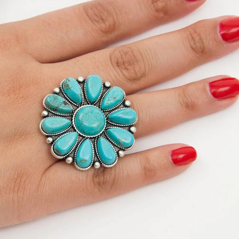 Wholesale Vintage Boho Turquoise Rings