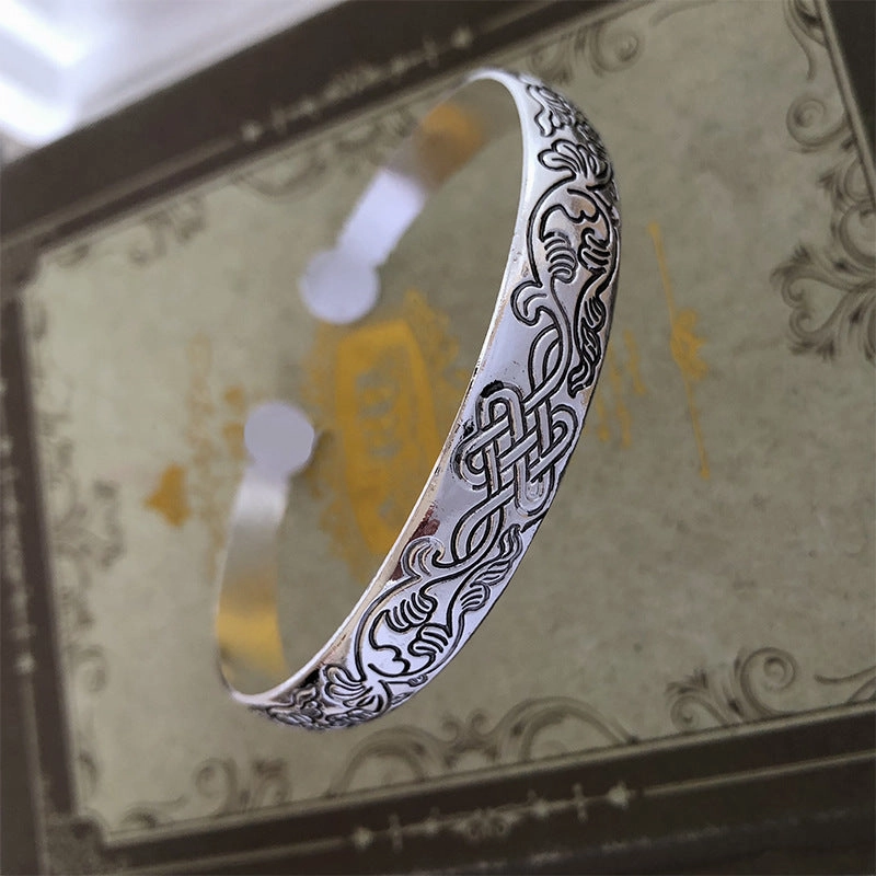 Wholesale Vintage Carved Opening Ethnic Style Bracelets
