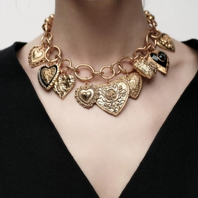 Wholesale Vintage chain alloy various love necklaces