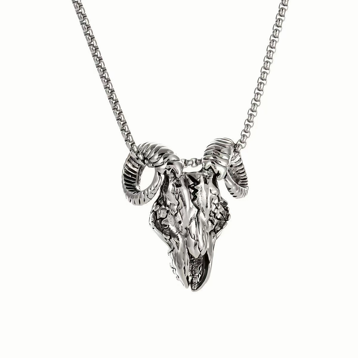 Wholesale Vintage dark skull necklace crow sheep head gothic hip hop punk rock