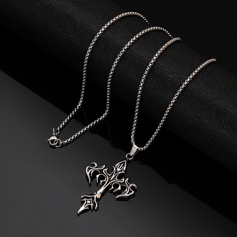 Wholesale Vintage dark skull necklace crow sheep head gothic hip hop punk rock