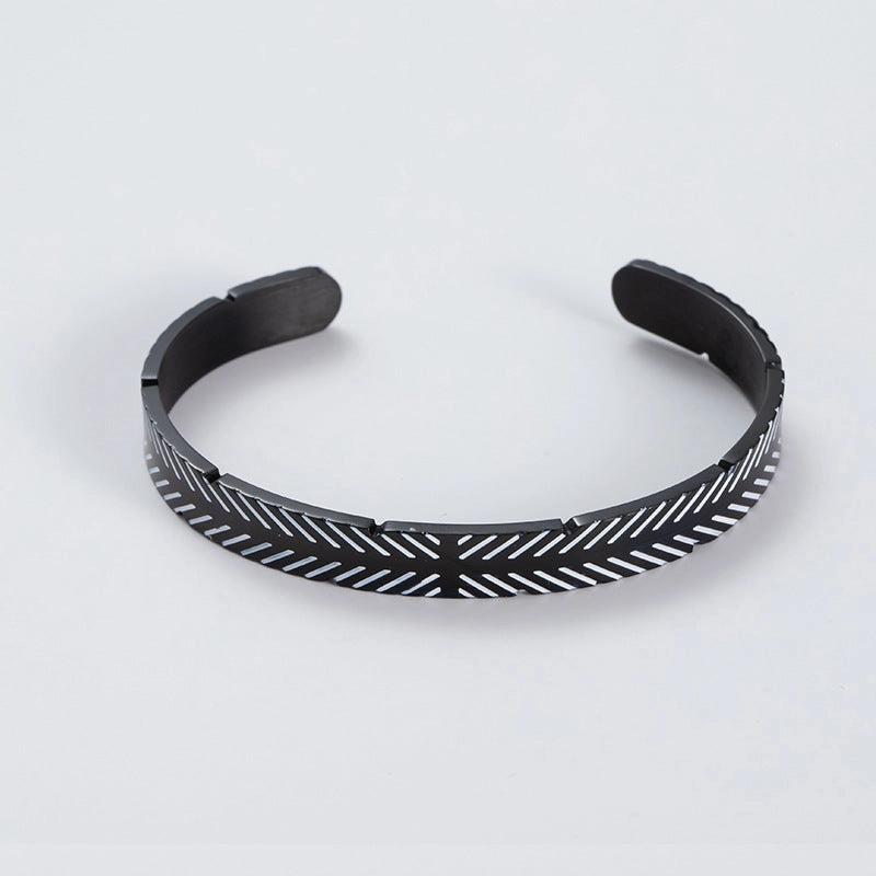 Wholesale Vintage Distressed Stainless Steel Bracelet