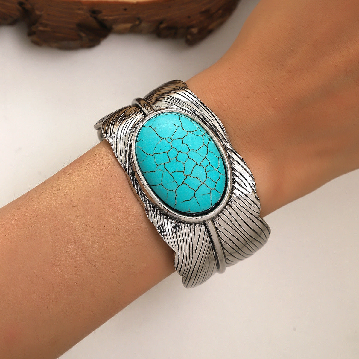 Wholesale Vintage Engraved Iron Bracelet
