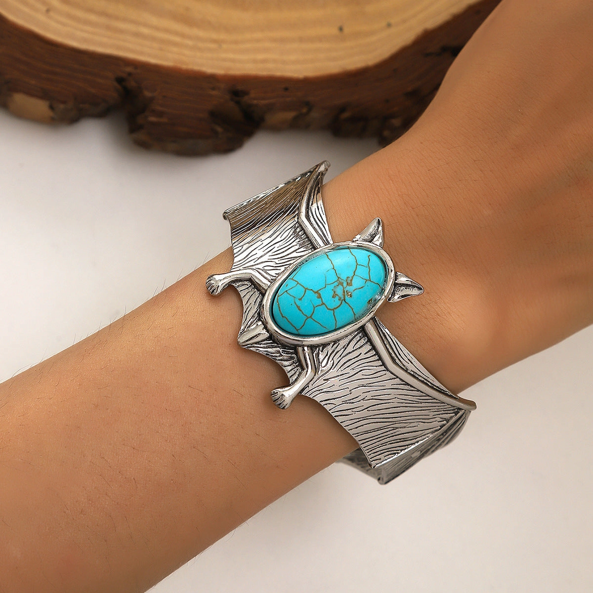 Wholesale Vintage Engraved Iron Bracelet