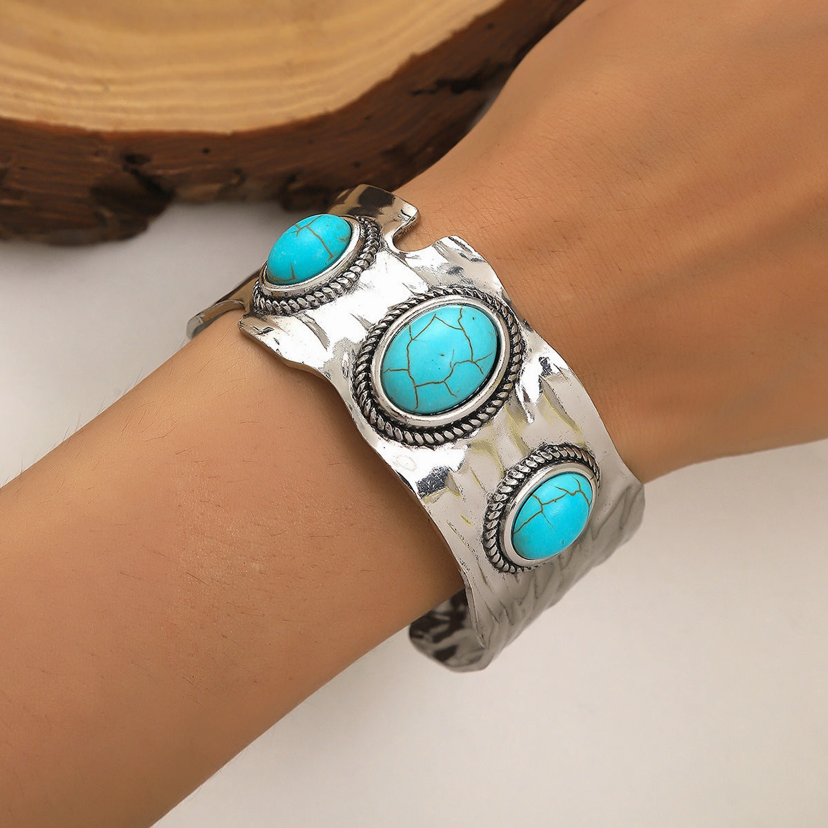 Wholesale Vintage Engraved Iron Bracelet