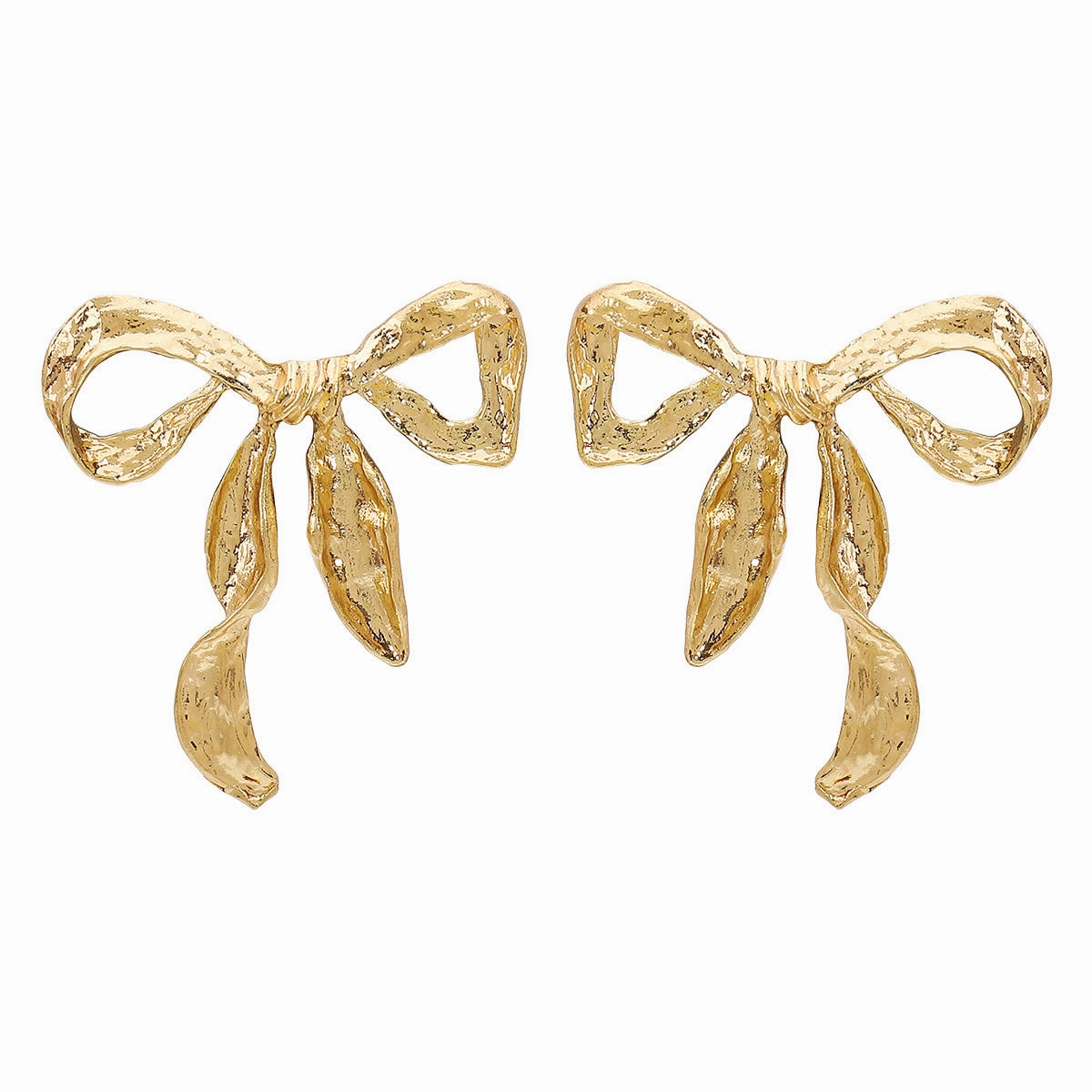 Wholesale Vintage Fashion Metal Bow Earrings