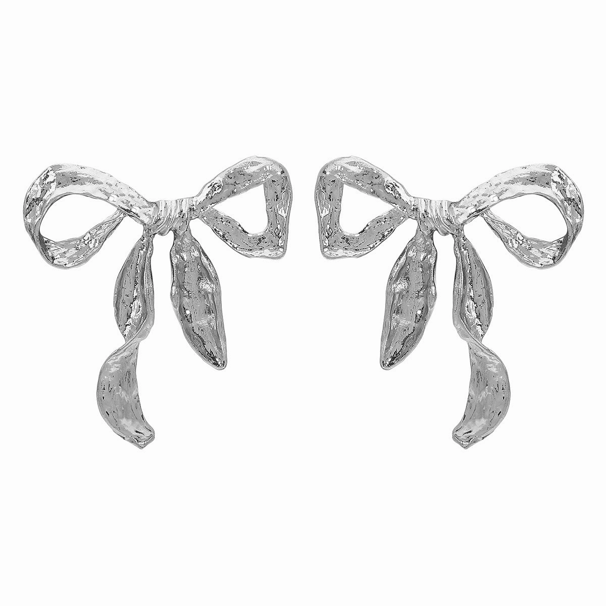 Wholesale Vintage Fashion Metal Bow Earrings