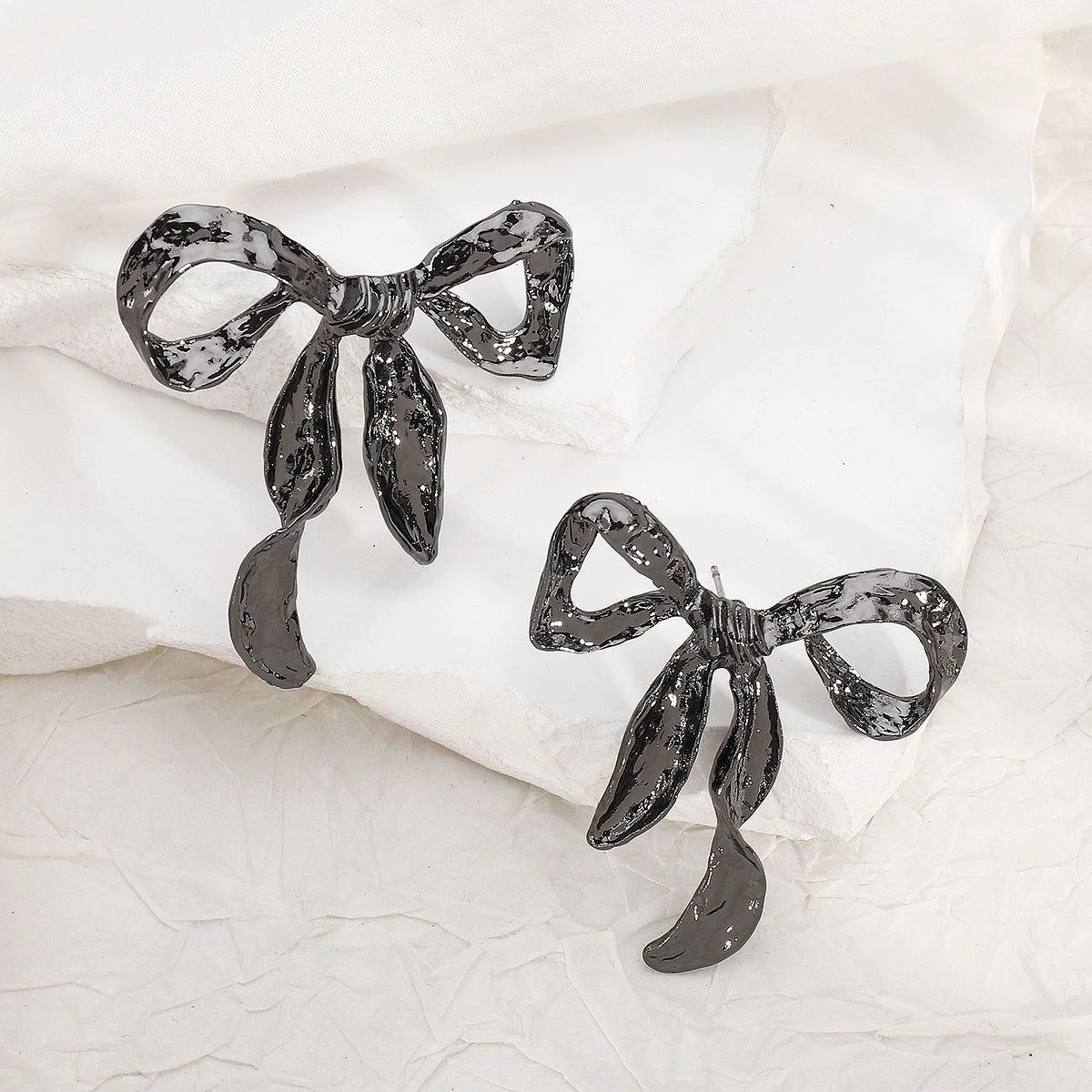 Wholesale Vintage Fashion Metal Bow Earrings