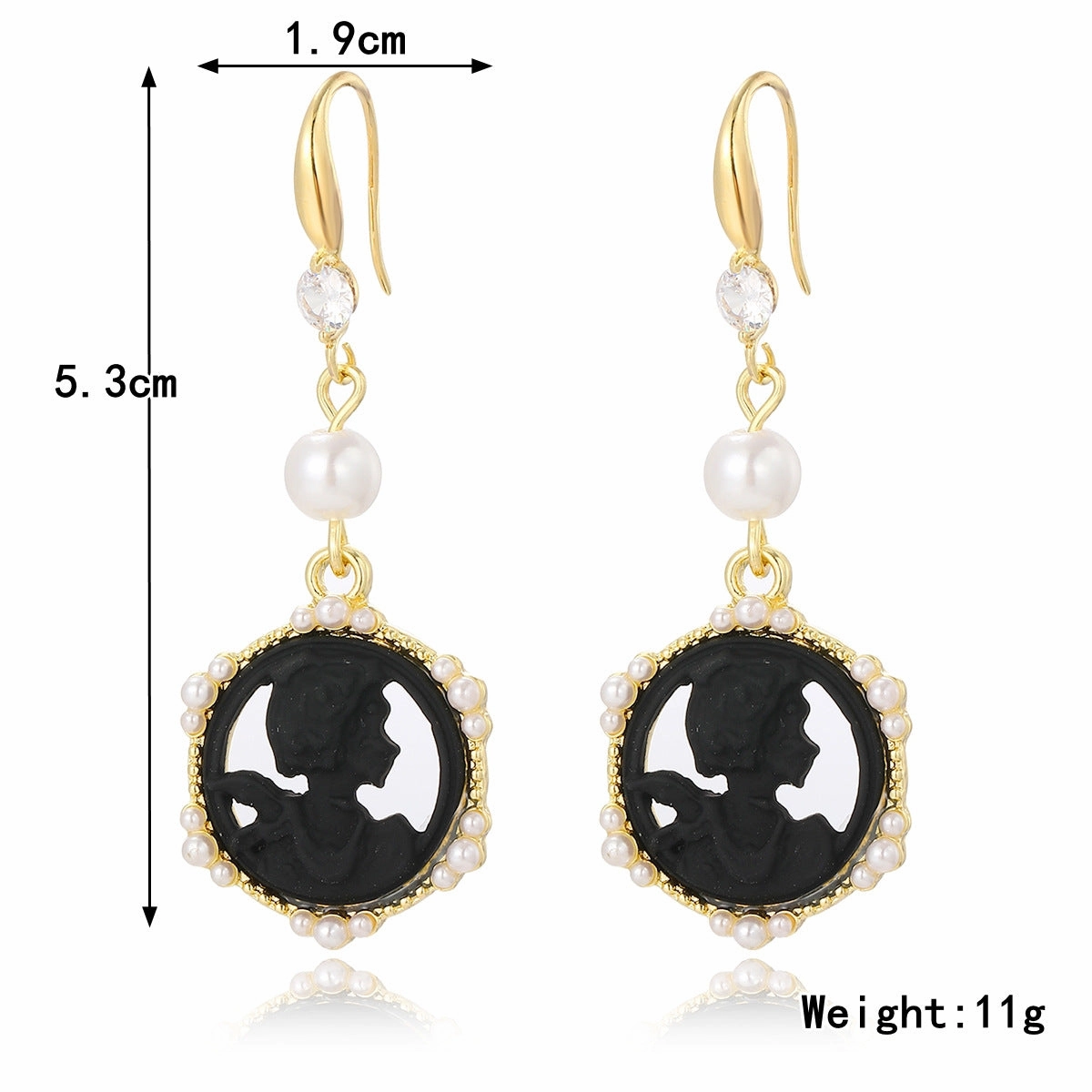 Wholesale Vintage French Rose Earrings