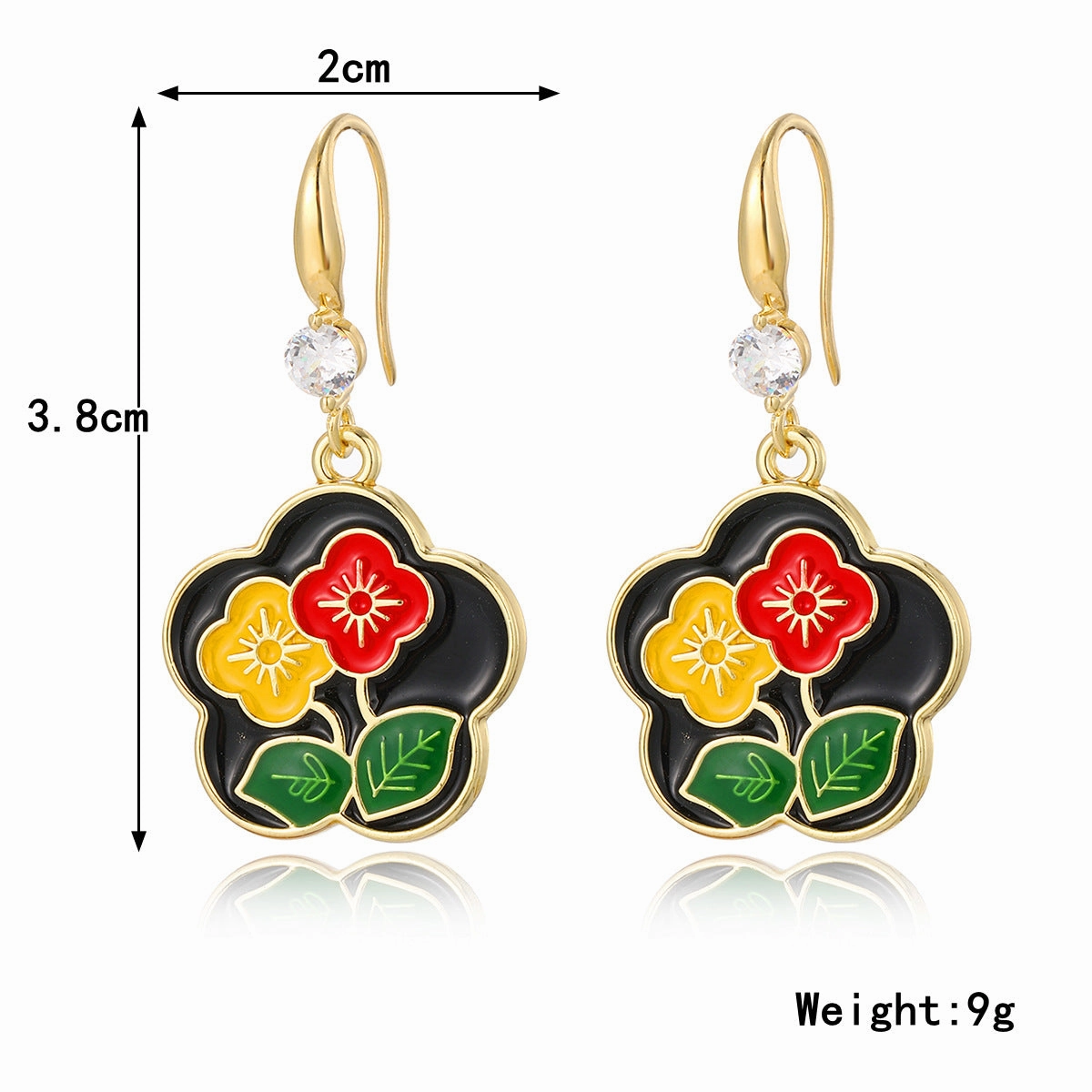 Wholesale Vintage French Rose Earrings