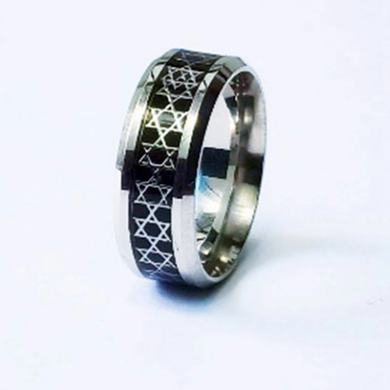Wholesale Vintage Hollow Six-pointed Star Five-pointed Star 8mm Ring