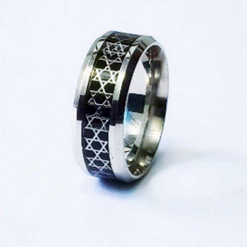 Wholesale Vintage Hollow Six-pointed Star Five-pointed Star 8mm Ring