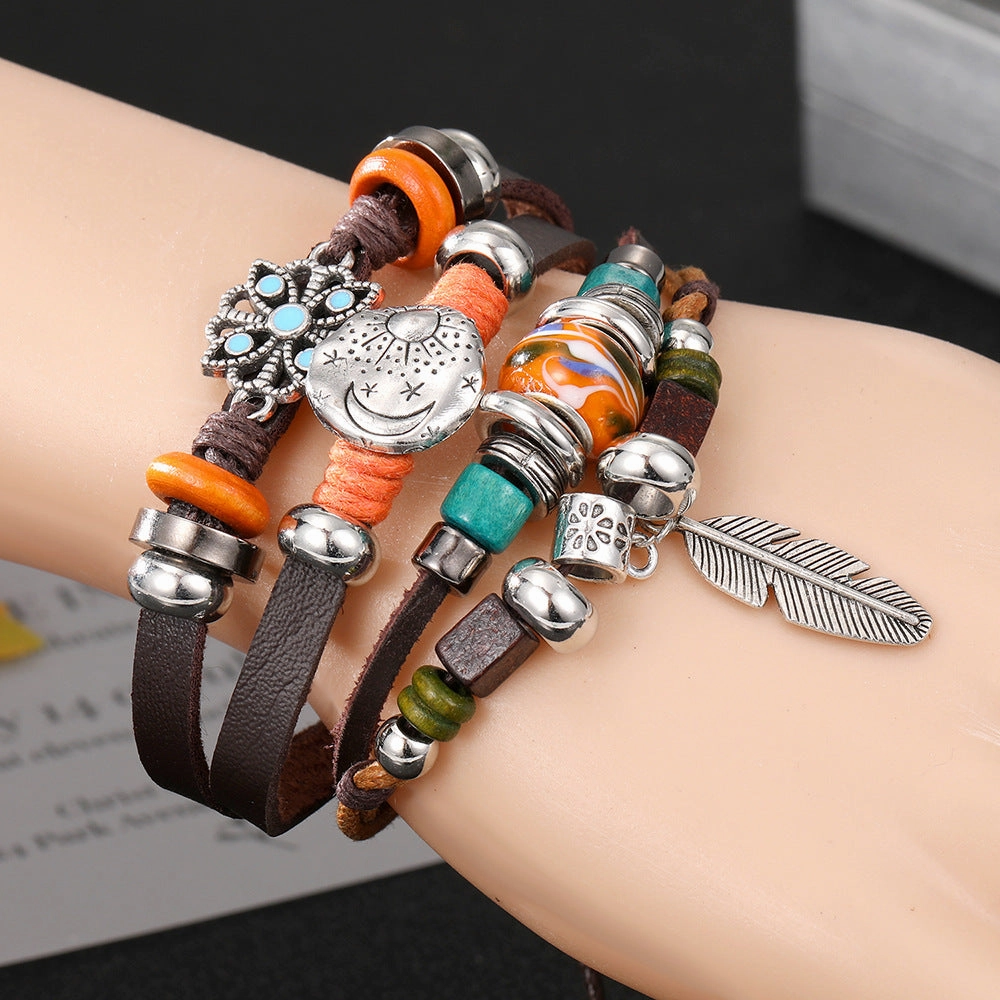 Wholesale Vintage Men's Leather Bracelet
