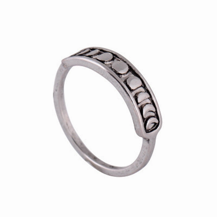 Wholesale Vintage Moon Missing Full Moon Alloy Rings