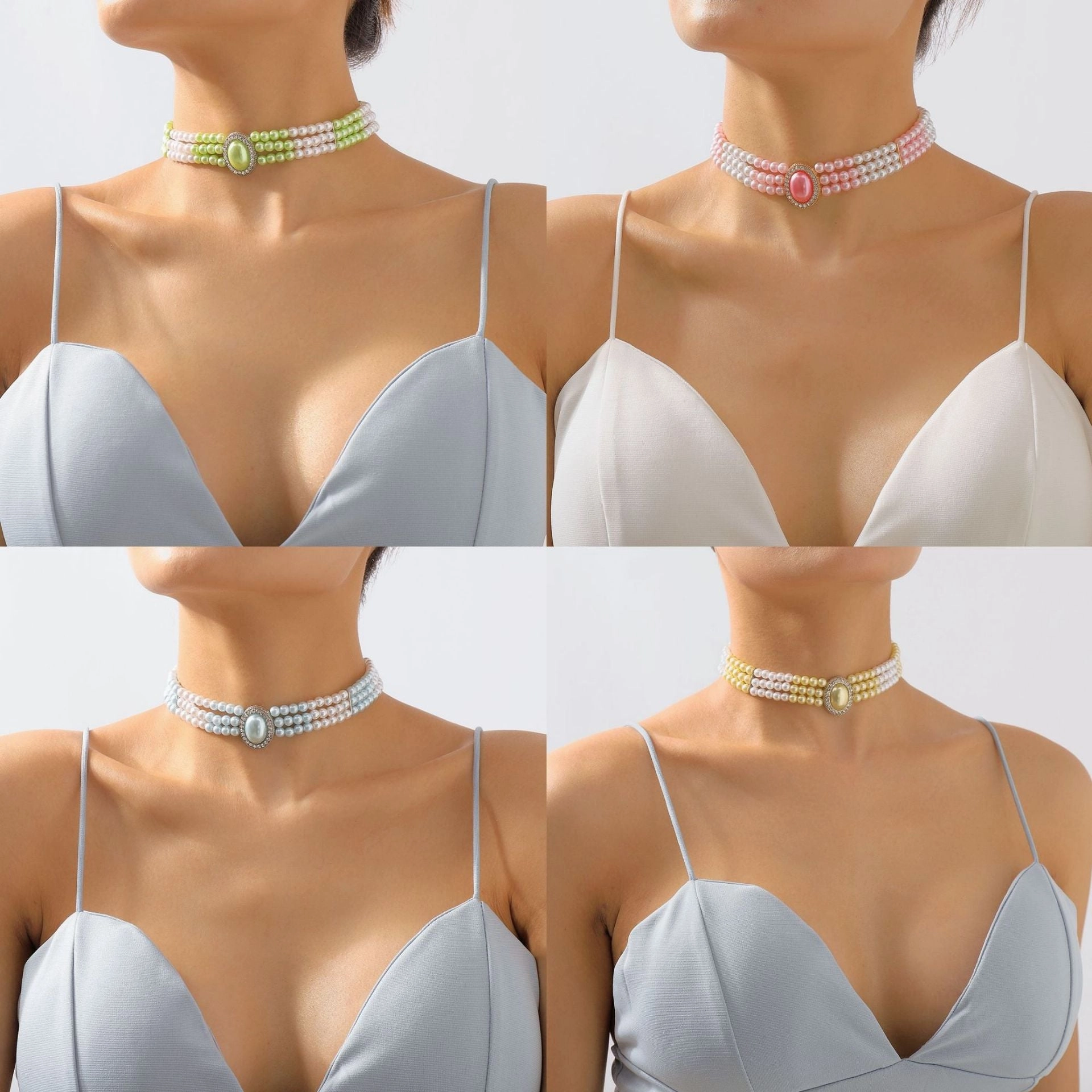 Wholesale Vintage Multi-layer Pearl Necklace