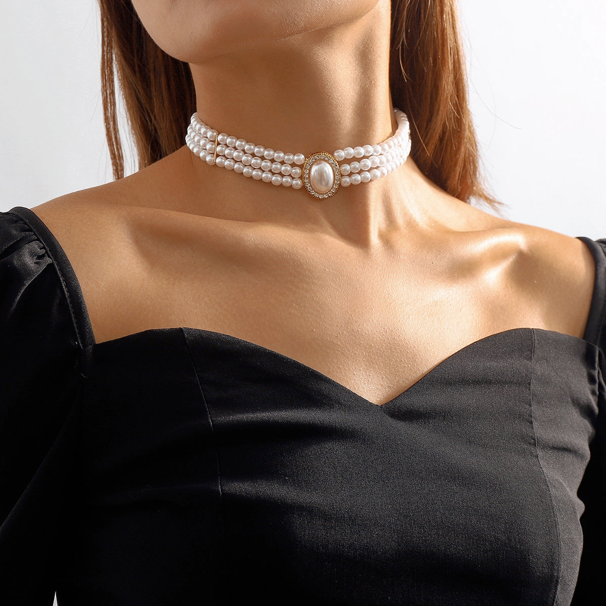 Wholesale Vintage Multi-layer Pearl Necklace