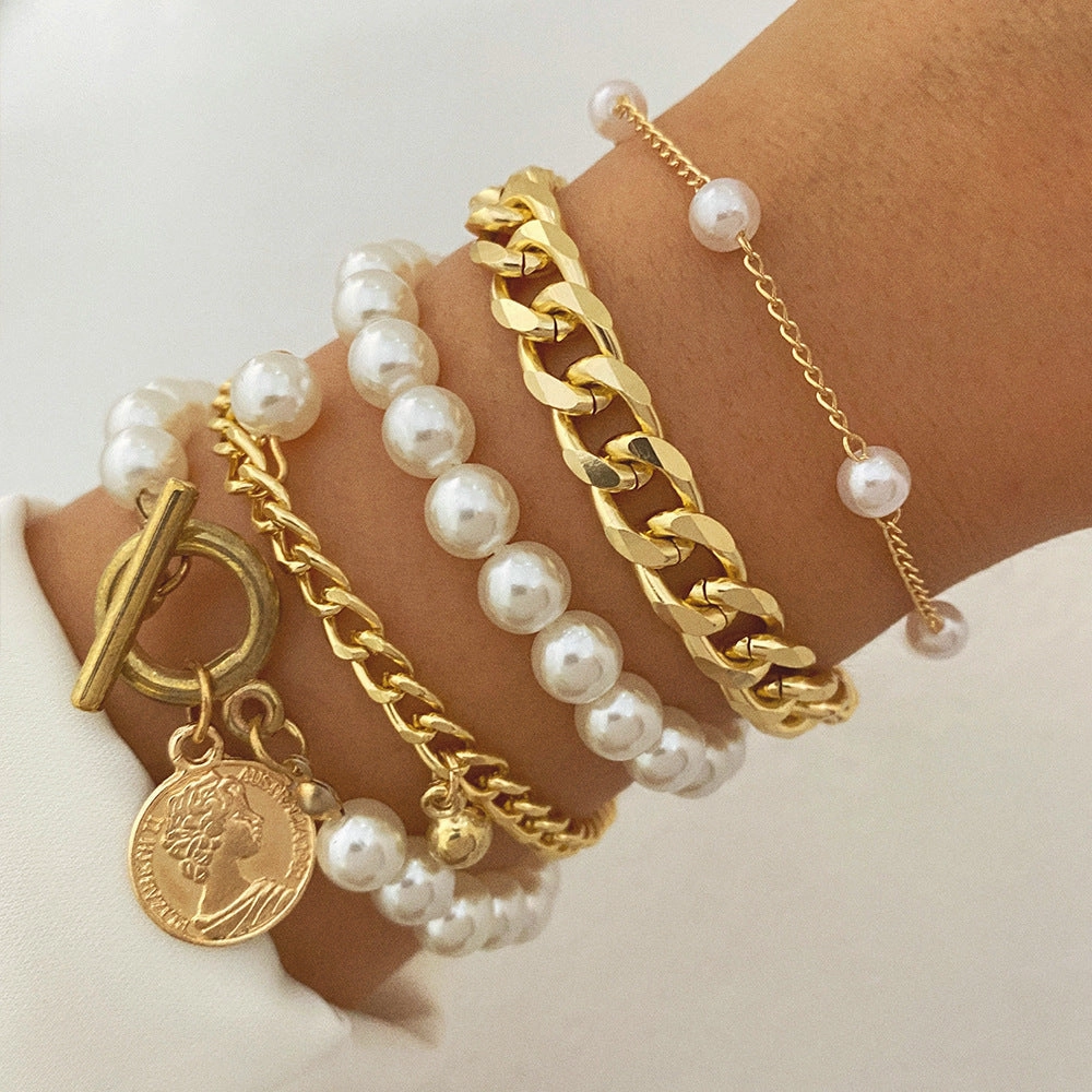 Wholesale Vintage Multi-layered Bracelet Set