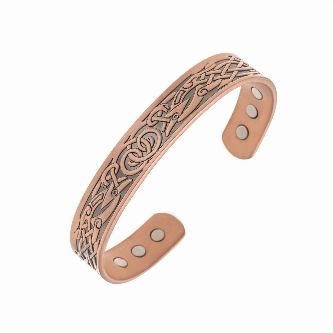Wholesale Vintage Red Copper Magnet Simple Bracelet
