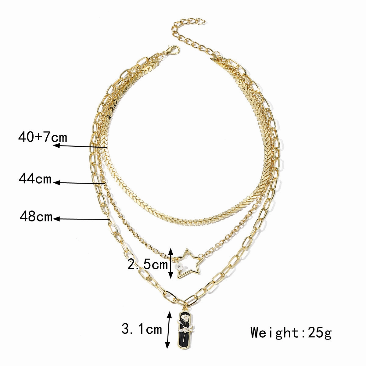 Wholesale Vintage Rose Pendant French Necklace
