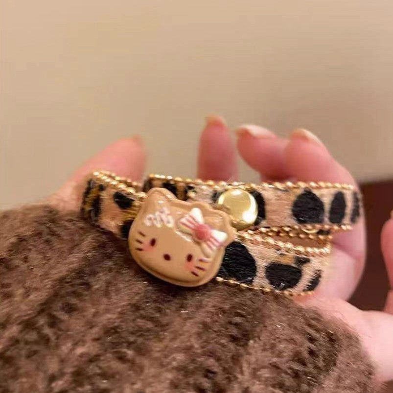 Wholesale Vintage Spice Girl Style Leopard Print Kitten Bracelet OLY Exclusive