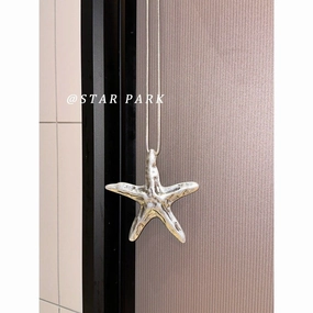 Wholesale Vintage Spice Starfish Pendant Necklace Long