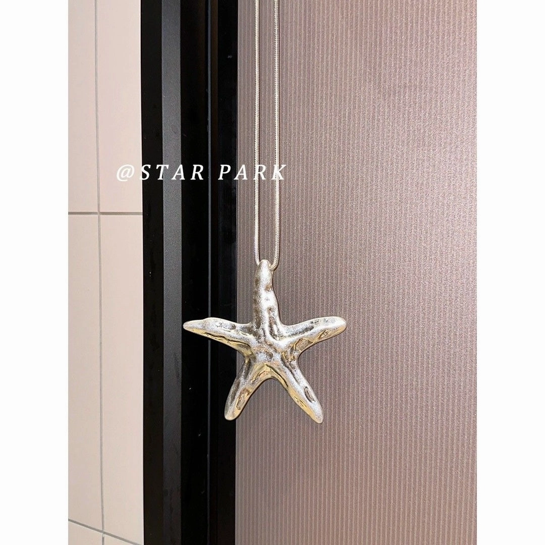 Wholesale Vintage Spice Starfish Pendant Necklace Long